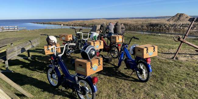Take a tour on an old Tomos moped